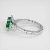 1.24 Ct. Emerald Ring, Platinum 950 4