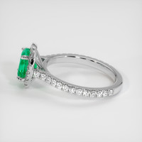 1.34 Ct. Emerald Ring, Platinum 950 4
