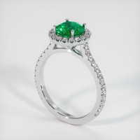 1.23 Ct. Emerald Ring, Platinum 950 2