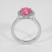 3.26 Ct. Pink Sapphire Ring, Platinum 950 3