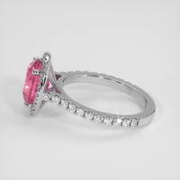 3.26 Ct. Pink Sapphire Ring, Platinum 950 4
