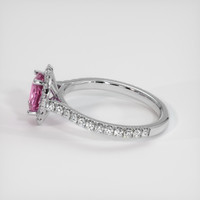 1.20 Ct. Pink Sapphire Ring, Platinum 950 4