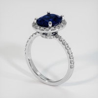 2.61 Ct. Sapphire Ring, Platinum 950 2