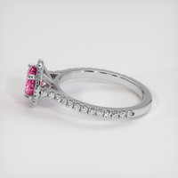 1.23 Ct. Pink Sapphire Ring, Platinum 950 4