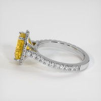 4.04 Ct. Yellow Sapphire Ring, Platinum 950 4