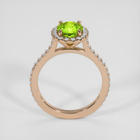 2.00 Ct. Green Peridot Ring, 14K Rose Gold 3