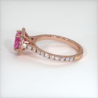 0.60 Ct. Sapphire Ring, 14K Rose Gold 4