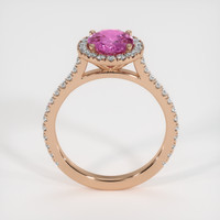 1.51 Ct. Pink Sapphire Ring, 14K Rose Gold 3