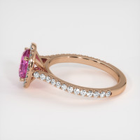 1.51 Ct. Pink Sapphire Ring, 14K Rose Gold 4