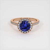 2.55 Ct. Sapphire Ring, 14K Rose Gold 1