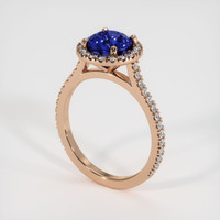 2.55 Ct. Sapphire Ring, 14K Rose Gold 2
