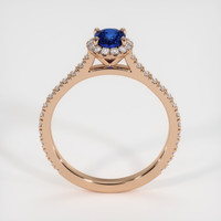 0.97 Ct. Sapphire Ring, 14K Rose Gold 3