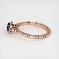 0.97 Ct. Sapphire Ring, 14K Rose Gold 4