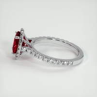 2.05 Ct. Ruby Ring, 10K White Gold 4