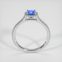0.56 Ct. Blue Sapphire Ring, 10K White Gold 3