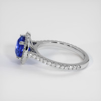 3.09 Ct. Sapphire Ring, 14K White Gold 4