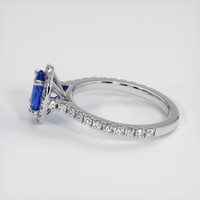 1.22 Ct. Blue Sapphire Ring, 14K White Gold 4