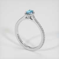 0.31 Ct. Gemstone Ring, 14K White Gold 2