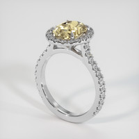 2.18 Ct. Gemstone Ring, 14K White Gold 2