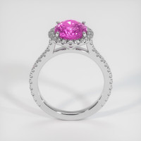 3.08 Ct. Sapphire Ring, 14K White Gold 3