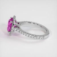 3.08 Ct. Sapphire Ring, 14K White Gold 4