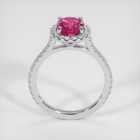 2.41 Ct. Pink Sapphire Ring, 14K White Gold 3
