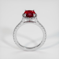 2.05 Ct. Ruby Ring, 14K White Gold 3