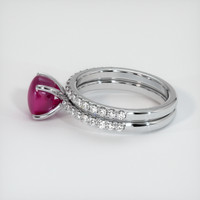 2.61 Ct. Ruby Ring, 14K White Gold 4