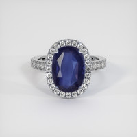 5.06 Ct. Sapphire Ring, 14K White Gold 1