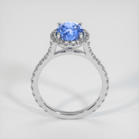 2.57 Ct. Blue Sapphire Ring, 14K White Gold 3