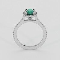 2.08 Ct. Bluish Green Sapphire Ring, 14K White Gold 3