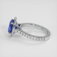 2.89 Ct. Blue Sapphire Ring, 14K White Gold 4