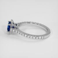 0.86 Ct. Blue Sapphire Ring, 14K White Gold 4