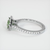 0.89 Ct. Green Sapphire Ring, 14K White Gold 4