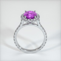 2.55 Ct. Pinkish Purple Sapphire Ring, 14K White Gold 3