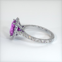 2.55 Ct. Pinkish Purple Sapphire Ring, 14K White Gold 4