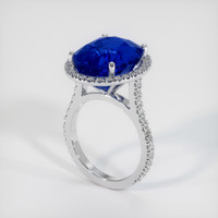12.55 Ct. Sapphire Ring, 18K White Gold 2