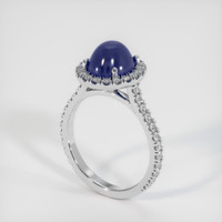 3.29 Ct. Sapphire Ring, 18K White Gold 2