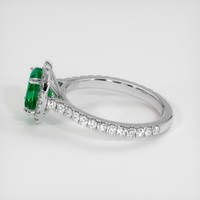 1.24 Ct. Emerald Ring, 18K White Gold 4