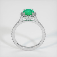 1.13 Ct. Emerald Ring, 18K White Gold 3