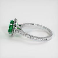 1.21 Ct. Emerald Ring, 18K White Gold 4