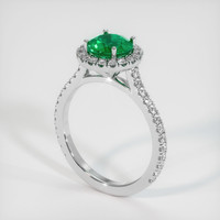 1.23 Ct. Emerald Ring, 18K White Gold 2