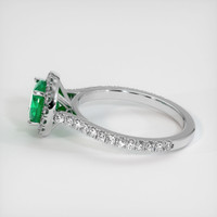 1.23 Ct. Emerald Ring, 18K White Gold 4