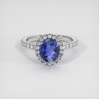 2.11 Ct. Gemstone Ring, 18K White Gold 1