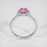 1.20 Ct. Pink Sapphire Ring, 18K White Gold 3
