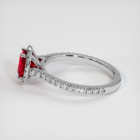 1.51 Ct. Ruby Ring, 18K White Gold 4