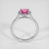 1.23 Ct. Pink Sapphire Ring, 18K White Gold 3