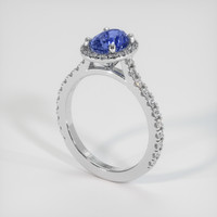 1.46 Ct. Sapphire Ring, 18K White Gold 2