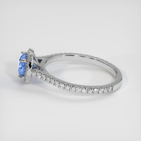 1.50 Ct. Sapphire Ring, 18K White Gold 4