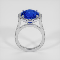 6.41 Ct. Blue Sapphire Ring, 18K White Gold 3